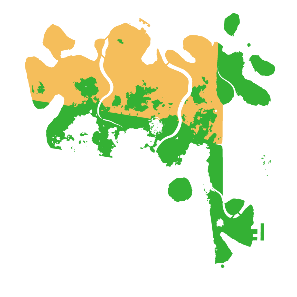 Biome Rust Map: Procedural Map, Size: 3500, Seed: 67324