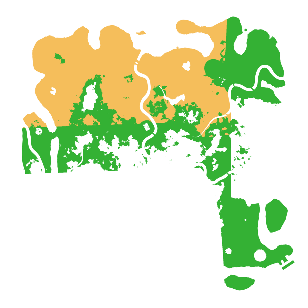 Biome Rust Map: Procedural Map, Size: 4500, Seed: 207096421