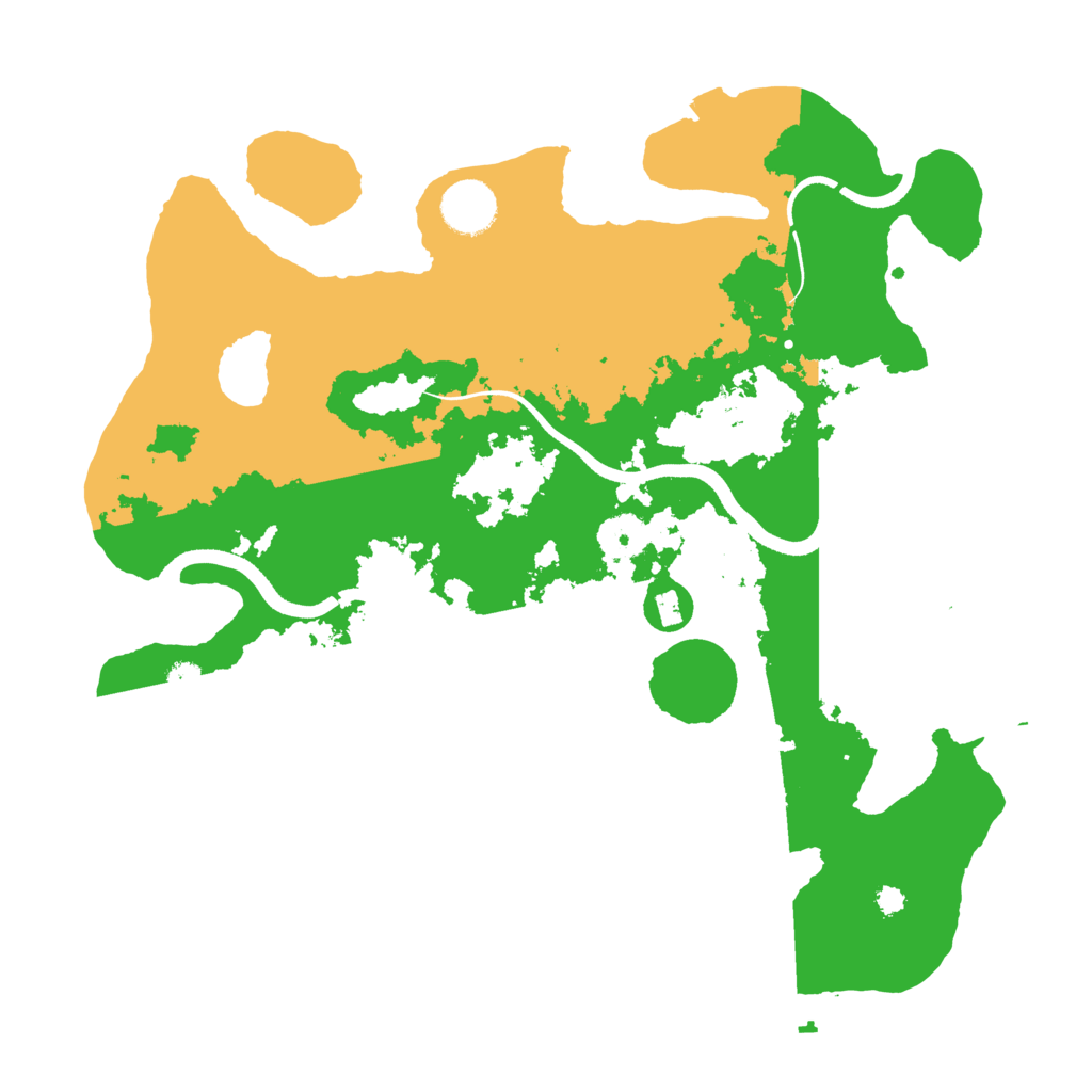 Biome Rust Map: Procedural Map, Size: 3500, Seed: 239492394