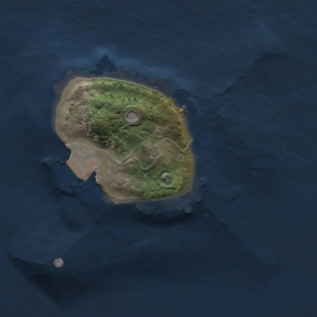 Rust Map: Procedural Map, Size: 1350, Seed: 1331, 1 Monuments