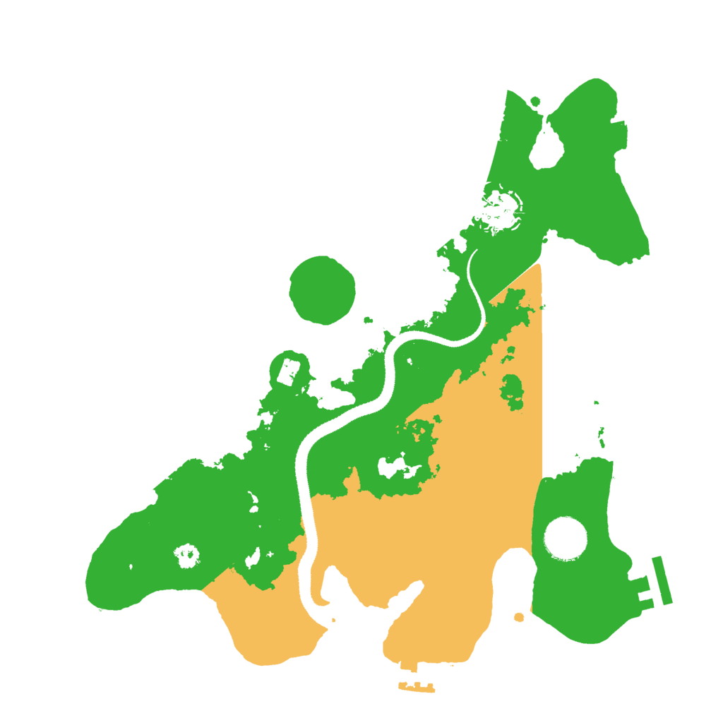 Biome Rust Map: Procedural Map, Size: 3000, Seed: 438271