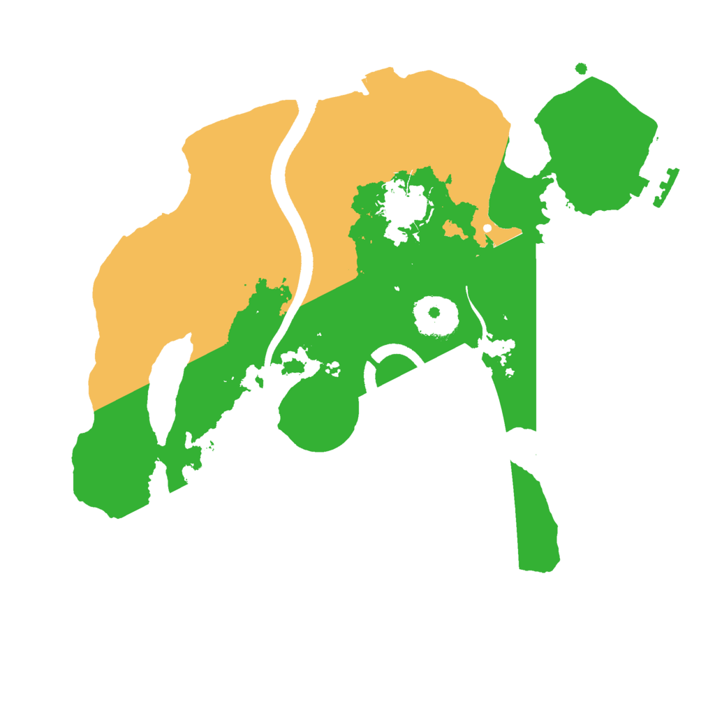 Biome Rust Map: Procedural Map, Size: 2500, Seed: 305685613