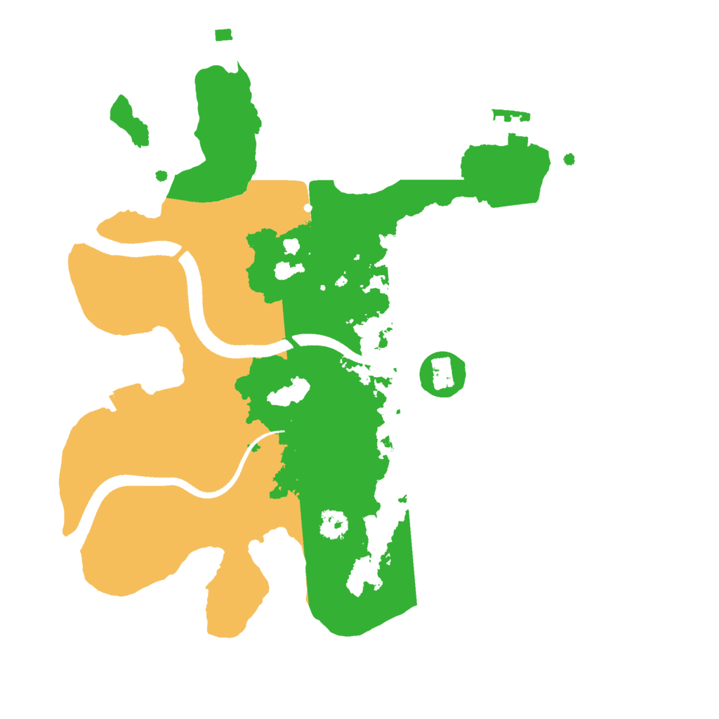 Biome Rust Map: Procedural Map, Size: 2500, Seed: 6275661