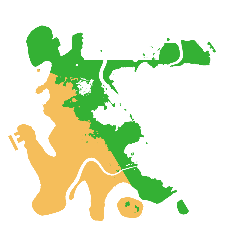 Biome Rust Map: Procedural Map, Size: 3000, Seed: 17614