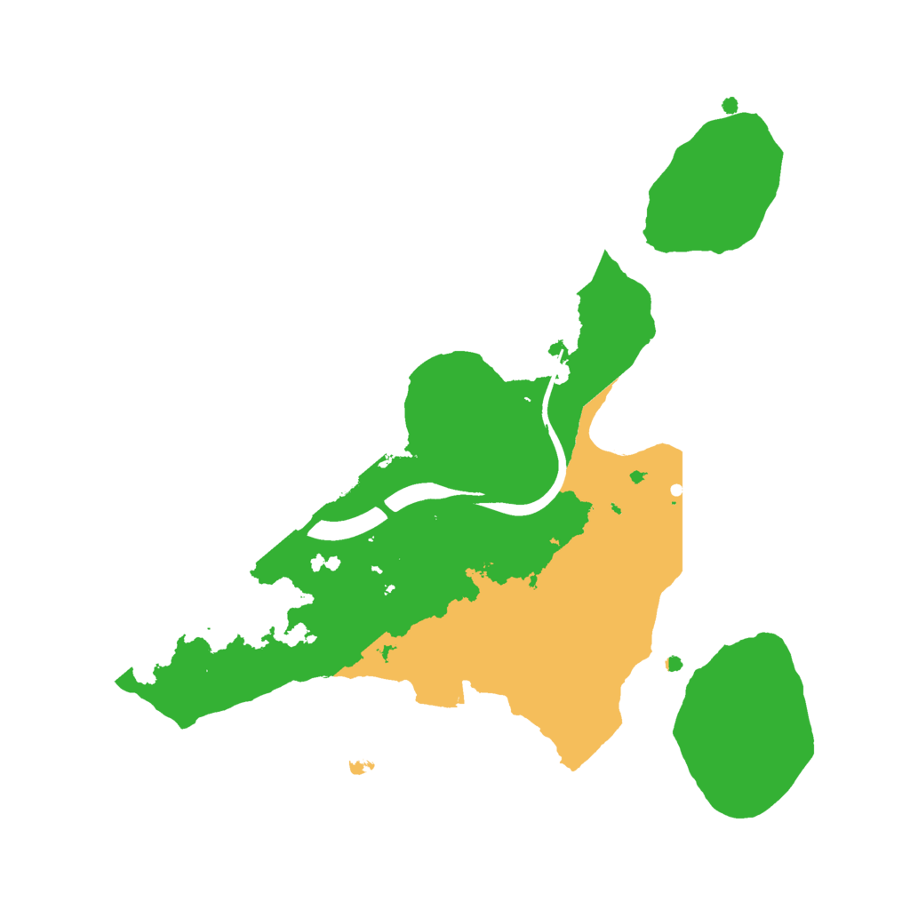 Biome Rust Map: Procedural Map, Size: 2200, Seed: 615661
