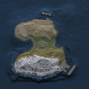 Thumbnail Rust Map: Procedural Map, Size: 1500, Seed: 1327589914, 5 Monuments