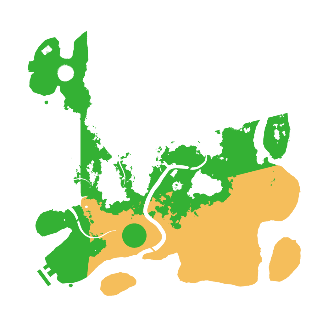 Biome Rust Map: Procedural Map, Size: 3500, Seed: 1100241528