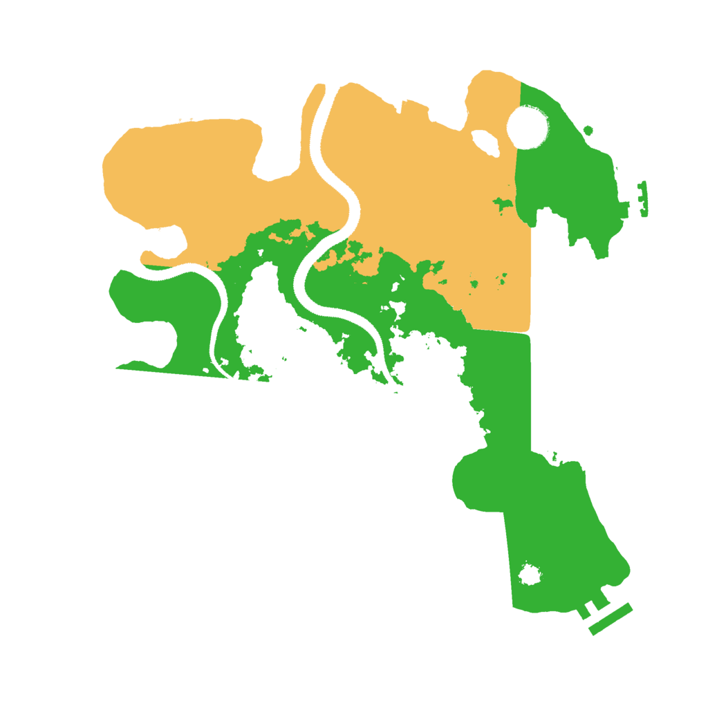 Biome Rust Map: Procedural Map, Size: 3000, Seed: 584408205