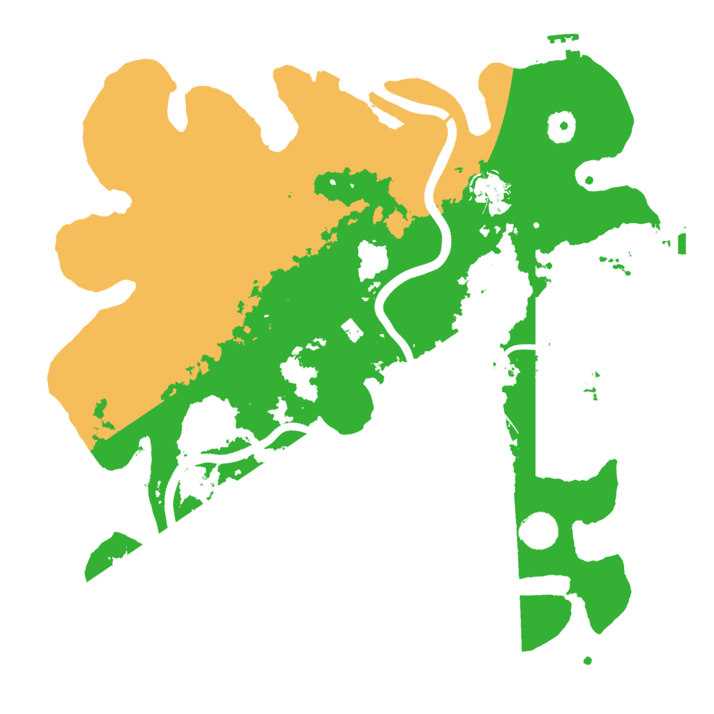 Biome Rust Map: Procedural Map, Size: 3500, Seed: 230853070