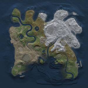 Thumbnail Rust Map: Procedural Map, Size: 3000, Seed: 31611, 11 Monuments