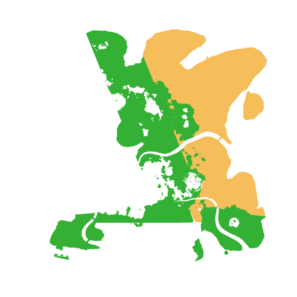Biome Rust Map: Procedural Map, Size: 3000, Seed: 11566