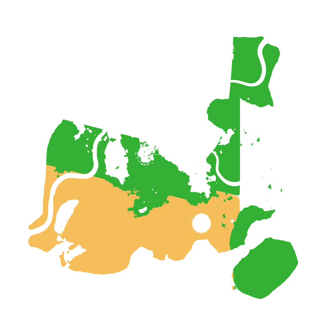 Biome Rust Map: Procedural Map, Size: 3000, Seed: 2113490627