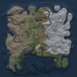 Thumbnail Rust Map: Procedural Map, Size: 4250, Seed: 453648713, 15 Monuments