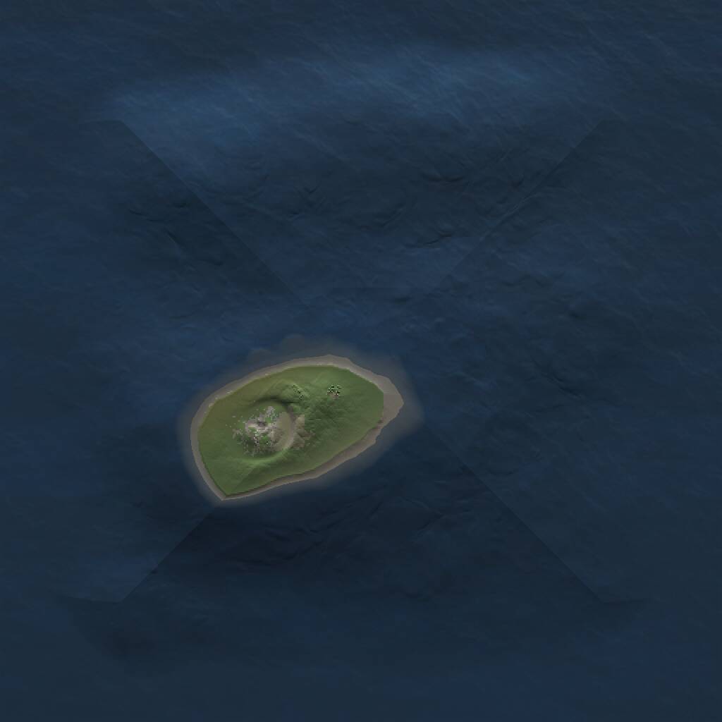 Rust Map: Procedural Map, Size: 1000, Seed: 854551539, 1 Monuments