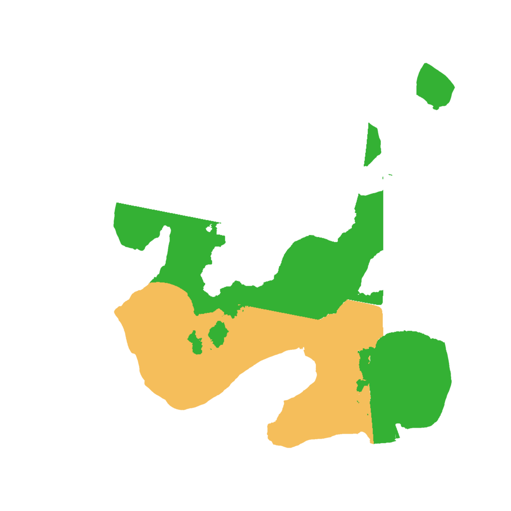 Biome Rust Map: Procedural Map, Size: 2000, Seed: 528557