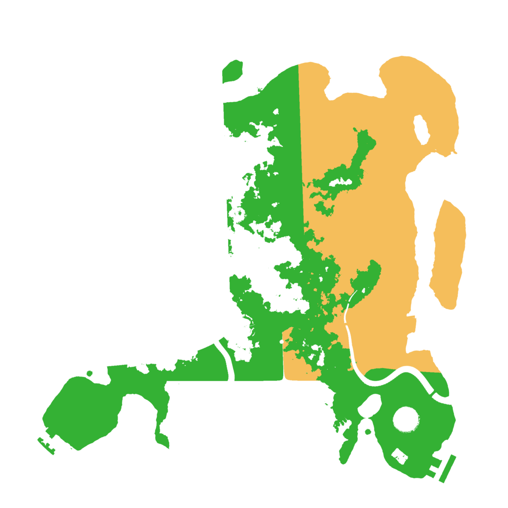 Biome Rust Map: Procedural Map, Size: 3500, Seed: 217421945