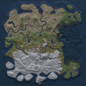 Thumbnail Rust Map: Procedural Map, Size: 5111, Seed: 1655822437, 17 Monuments