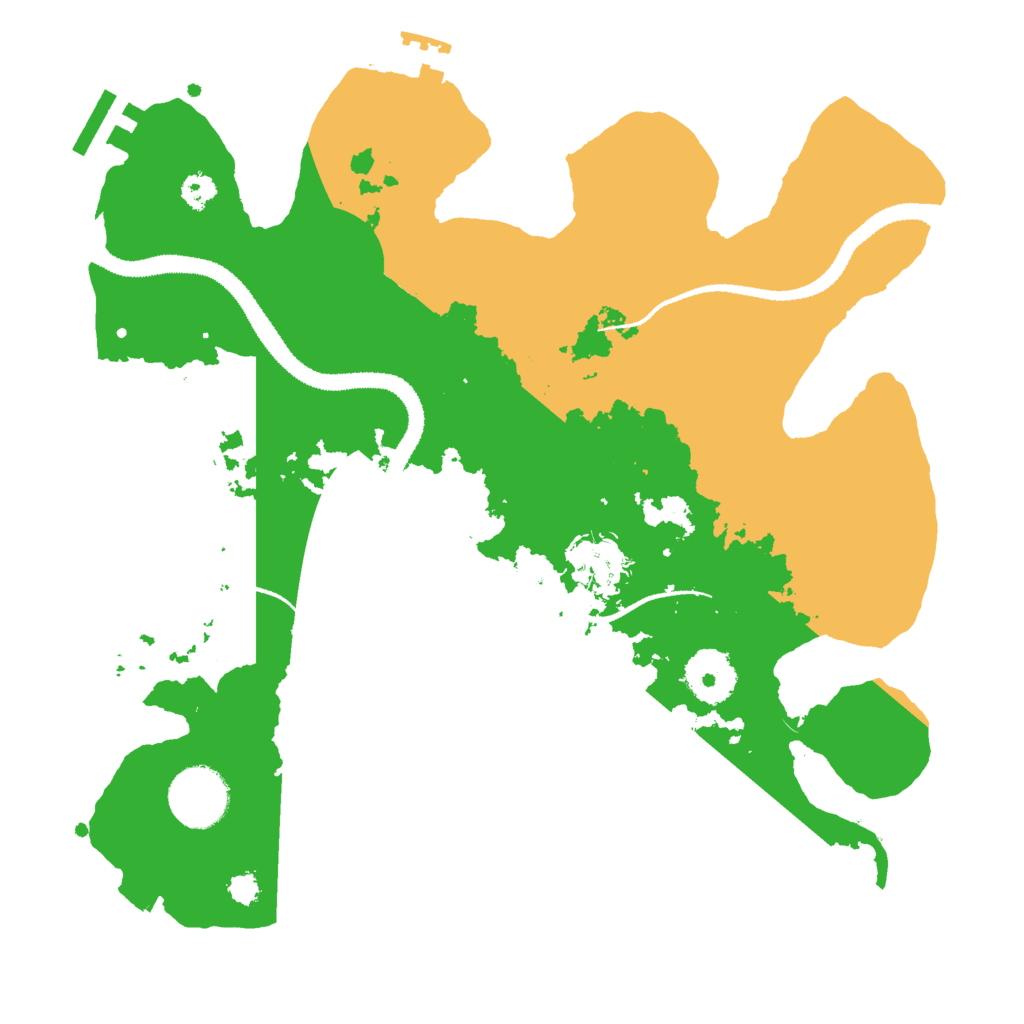 Biome Rust Map: Procedural Map, Size: 3000, Seed: 18328