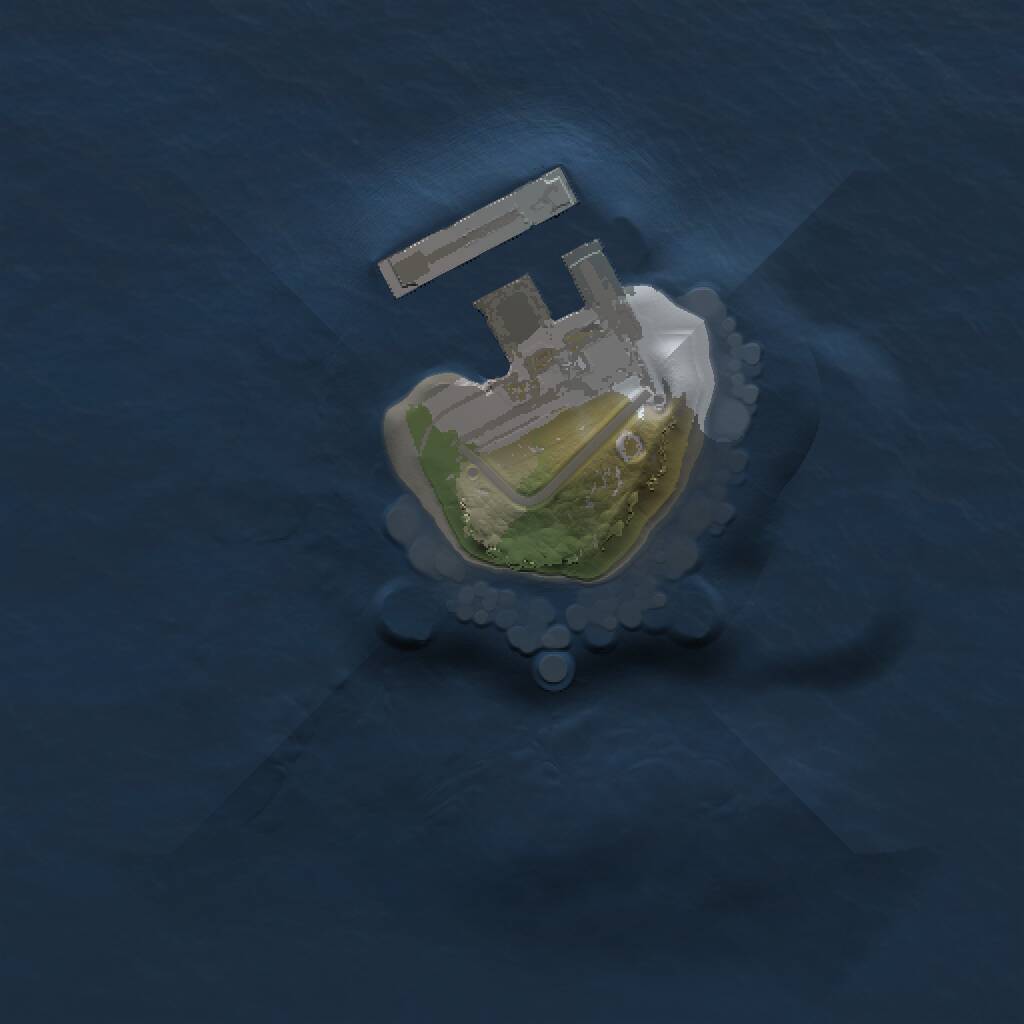 Rust Map: Procedural Map, Size: 1000, Seed: 841609967, 2 Monuments