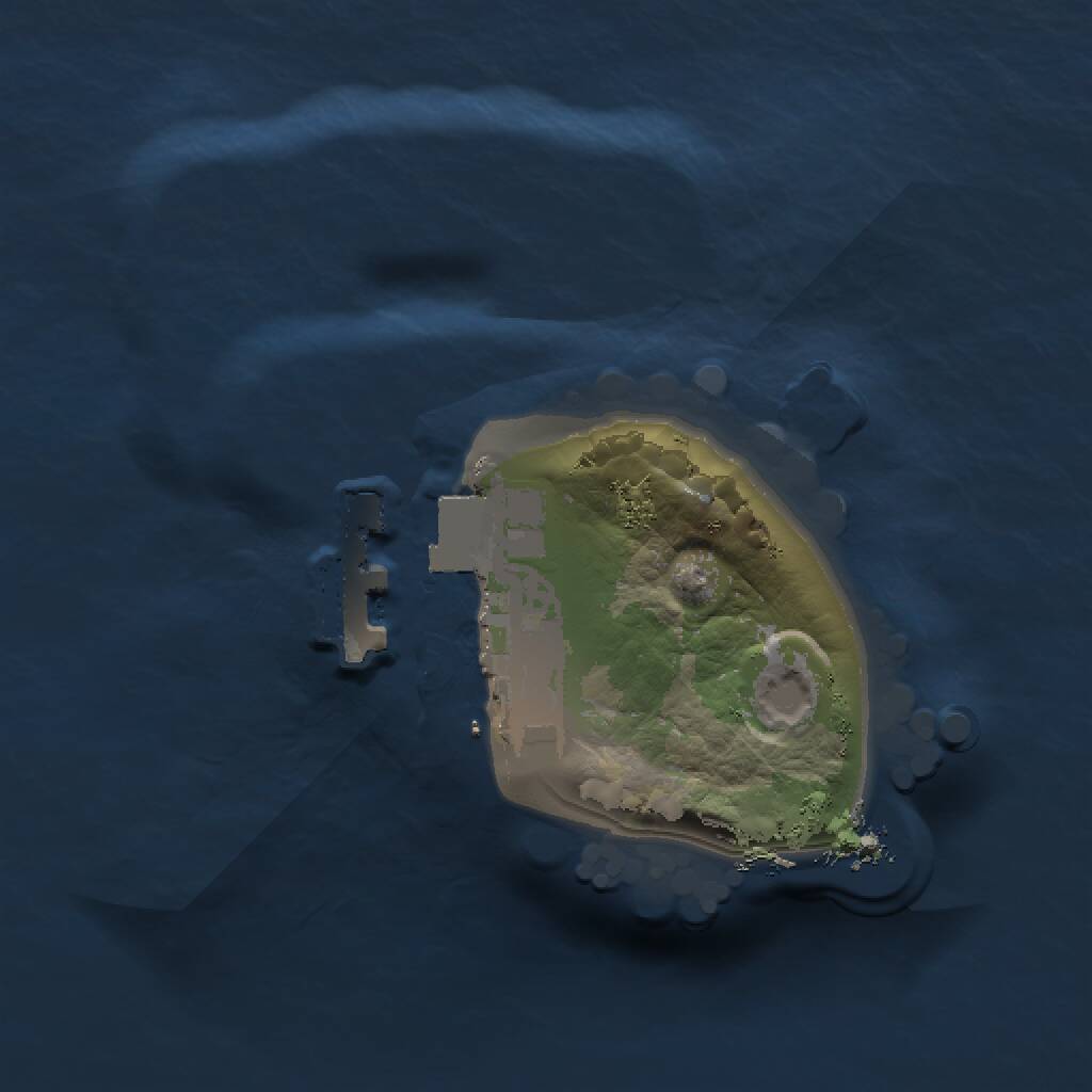 Rust Map: Procedural Map, Size: 1000, Seed: 969664964, 2 Monuments