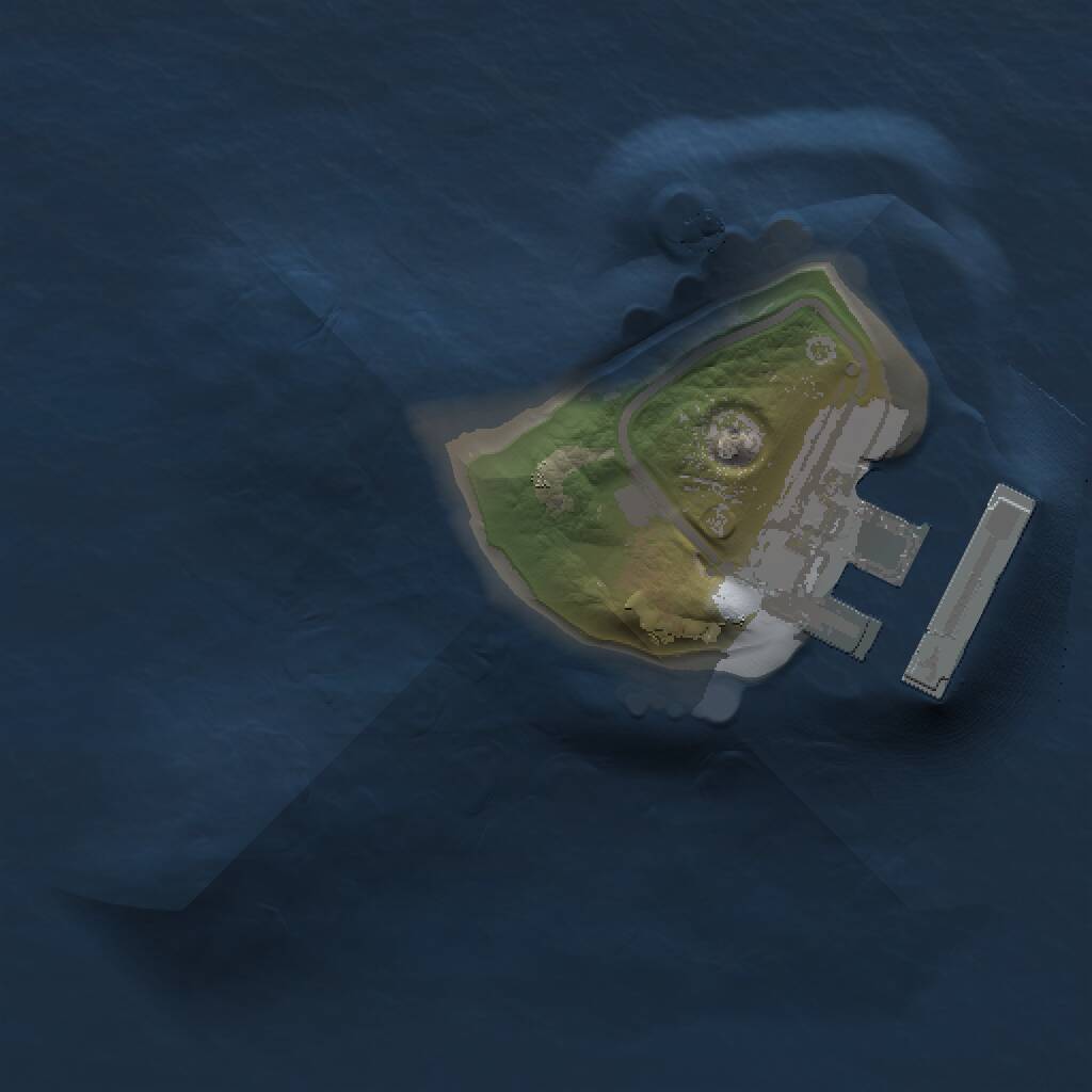 Rust Map: Procedural Map, Size: 1000, Seed: 1858305859, 2 Monuments