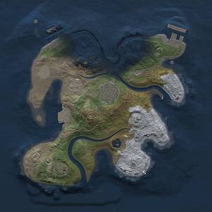 Thumbnail Rust Map: Procedural Map, Size: 2250, Seed: 200187792, 7 Monuments