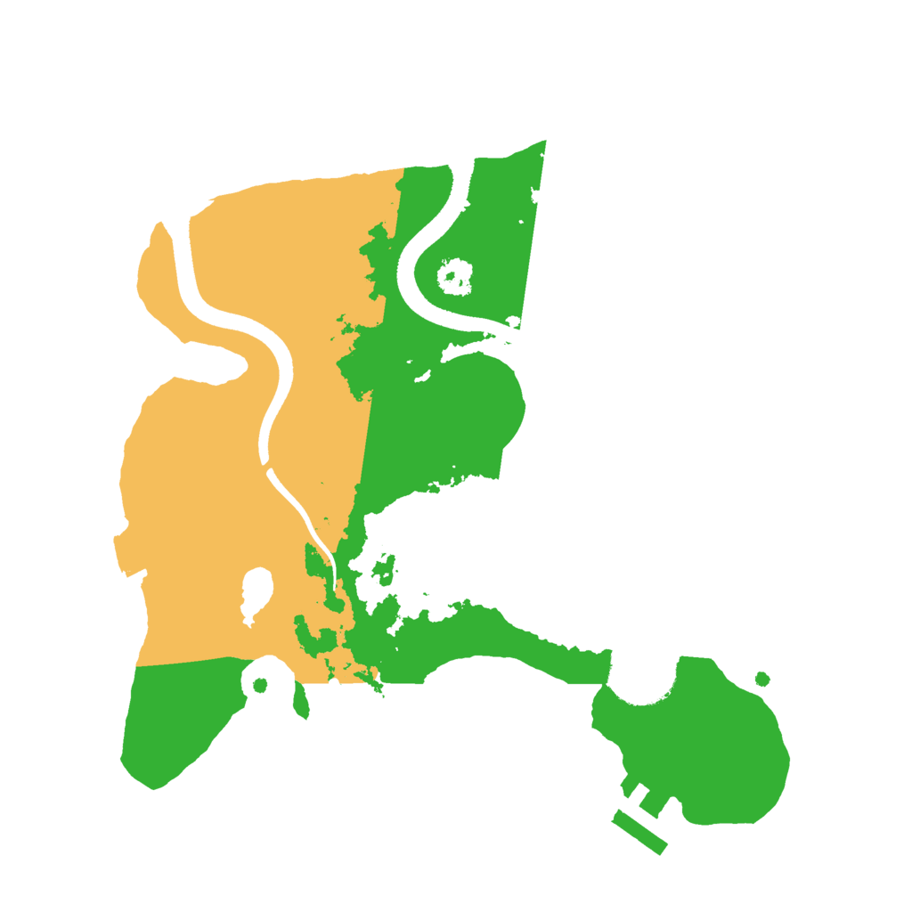 Biome Rust Map: Procedural Map, Size: 2500, Seed: 643371852