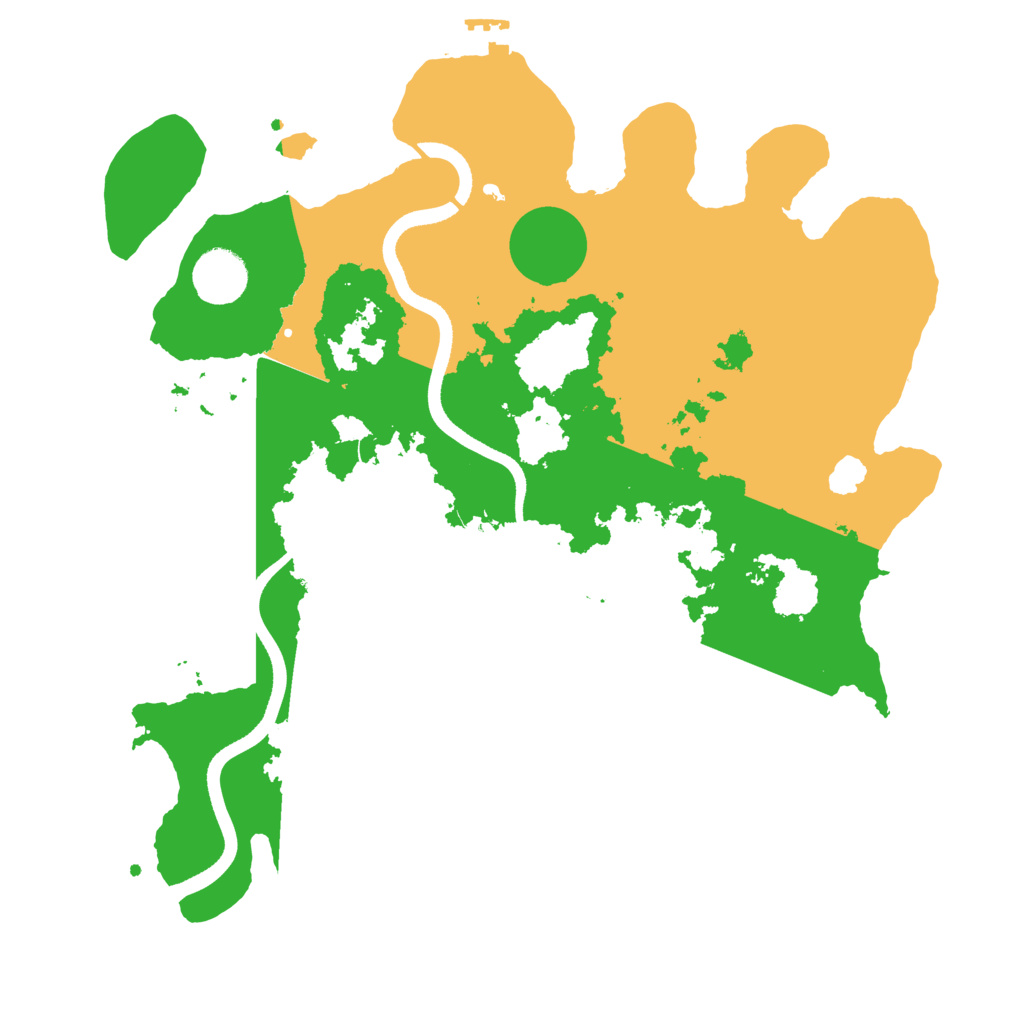 Biome Rust Map: Procedural Map, Size: 3500, Seed: 822366302