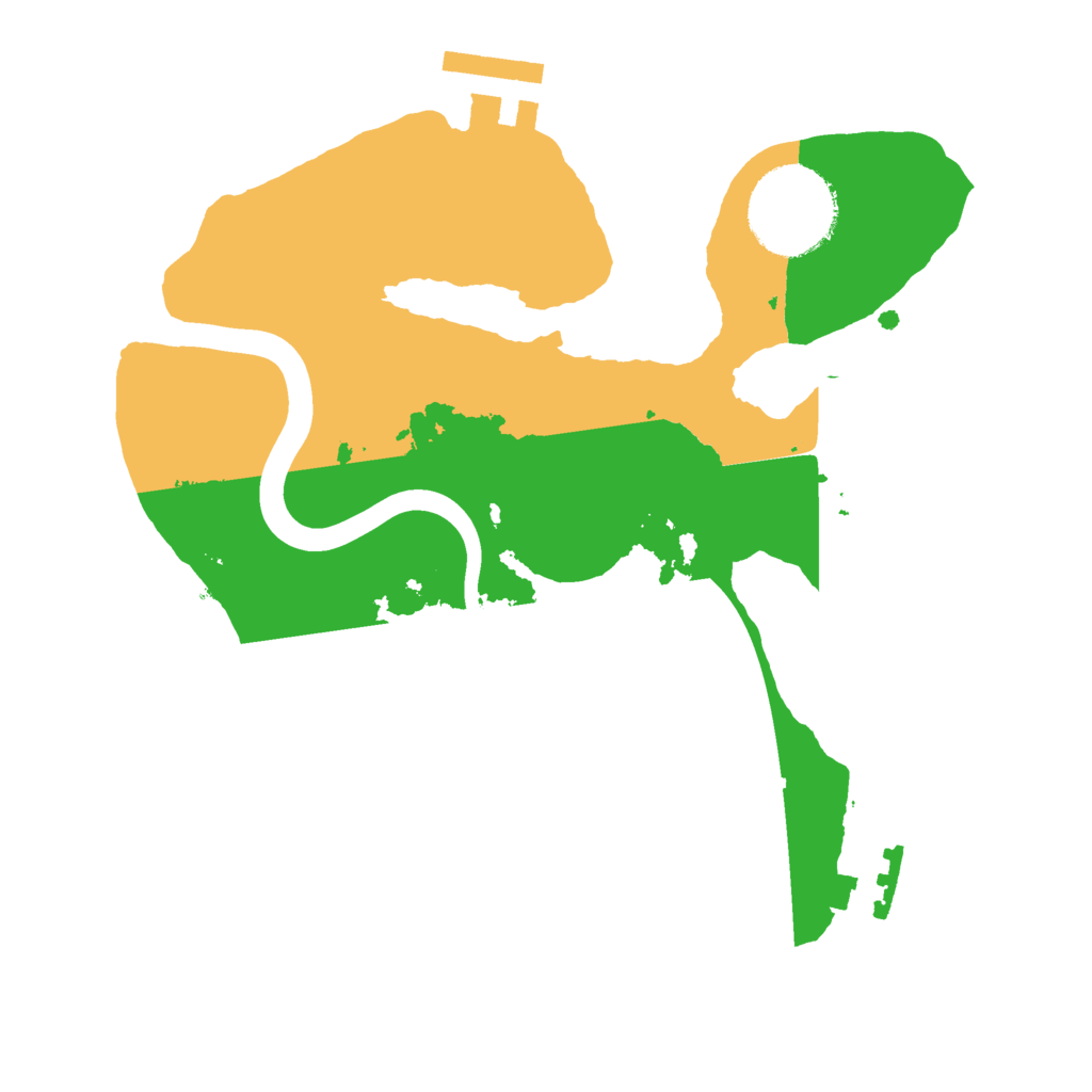 Biome Rust Map: Procedural Map, Size: 2200, Seed: 1498873203