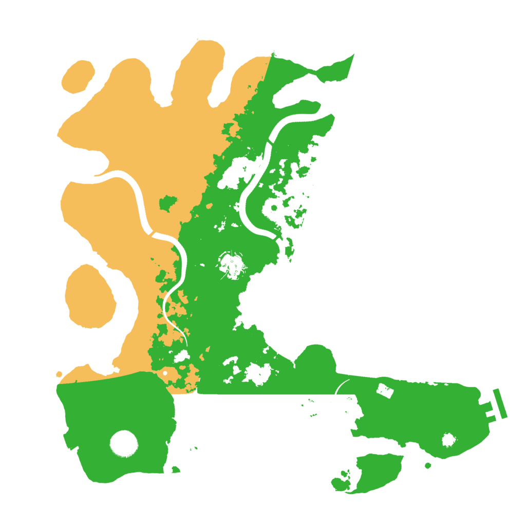 Biome Rust Map: Procedural Map, Size: 3500, Seed: 1063601969