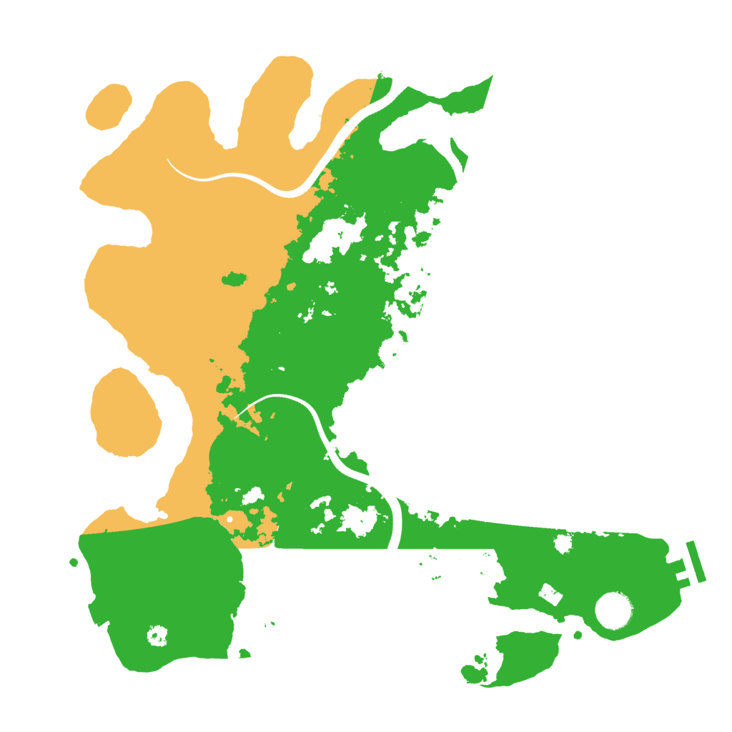Biome Rust Map: Procedural Map, Size: 3500, Seed: 1063601969