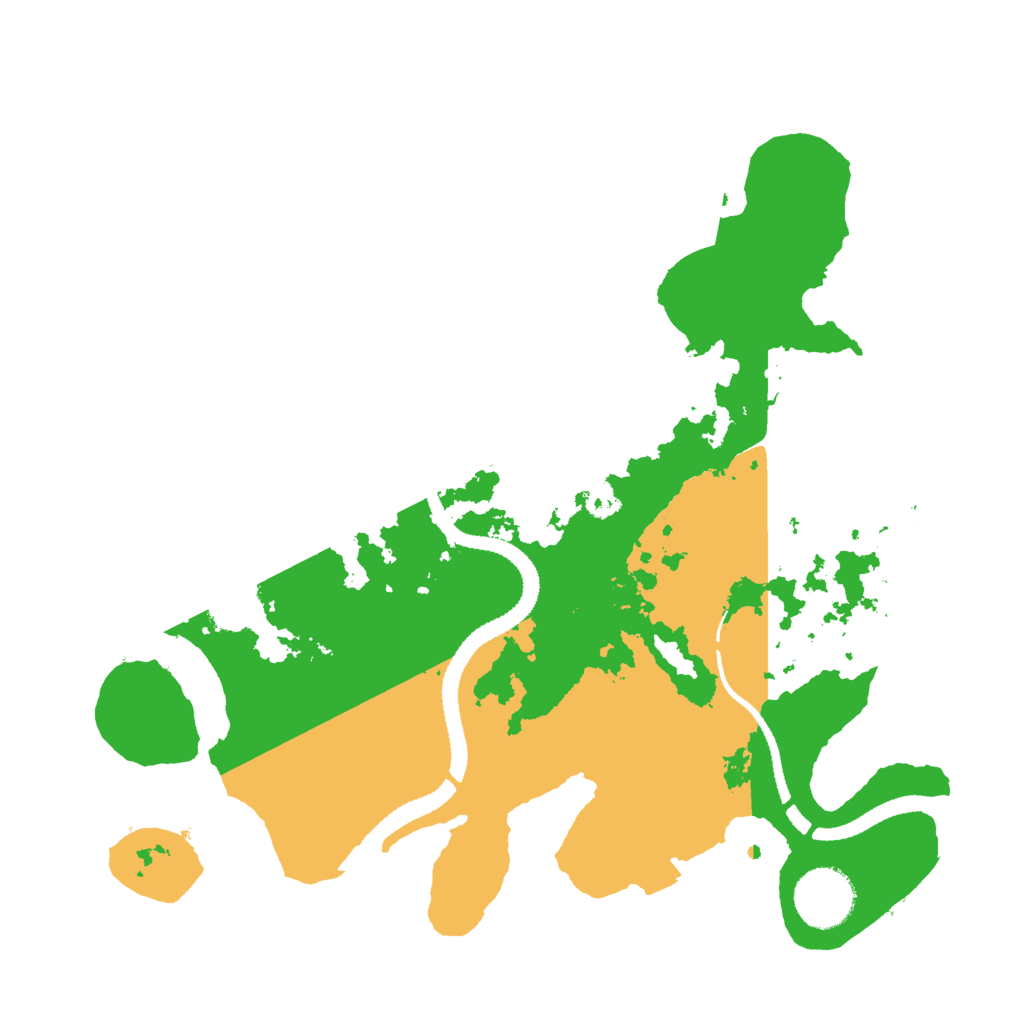 Biome Rust Map: Procedural Map, Size: 3000, Seed: 1338551145
