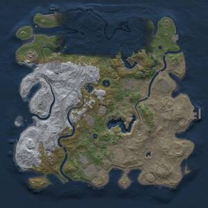 Thumbnail Rust Map: Procedural Map, Size: 4250, Seed: 1130409495, 17 Monuments