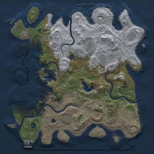 Thumbnail Rust Map: Procedural Map, Size: 4250, Seed: 3156, 16 Monuments