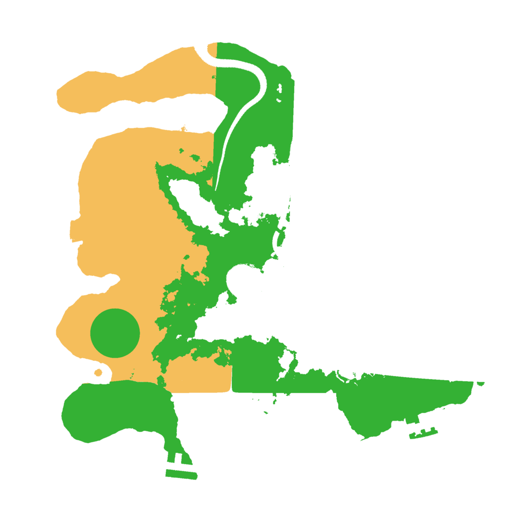 Biome Rust Map: Procedural Map, Size: 2800, Seed: 1125759739