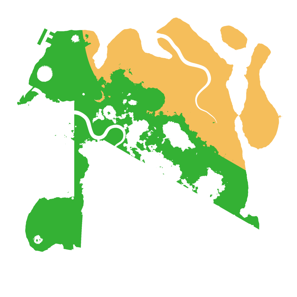 Biome Rust Map: Procedural Map, Size: 3500, Seed: 2275