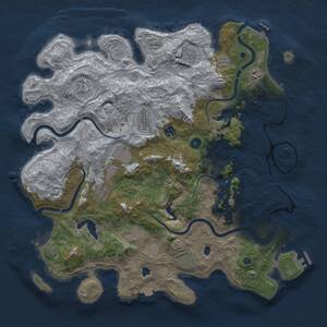 Thumbnail Rust Map: Procedural Map, Size: 4500, Seed: 610549871, 16 Monuments
