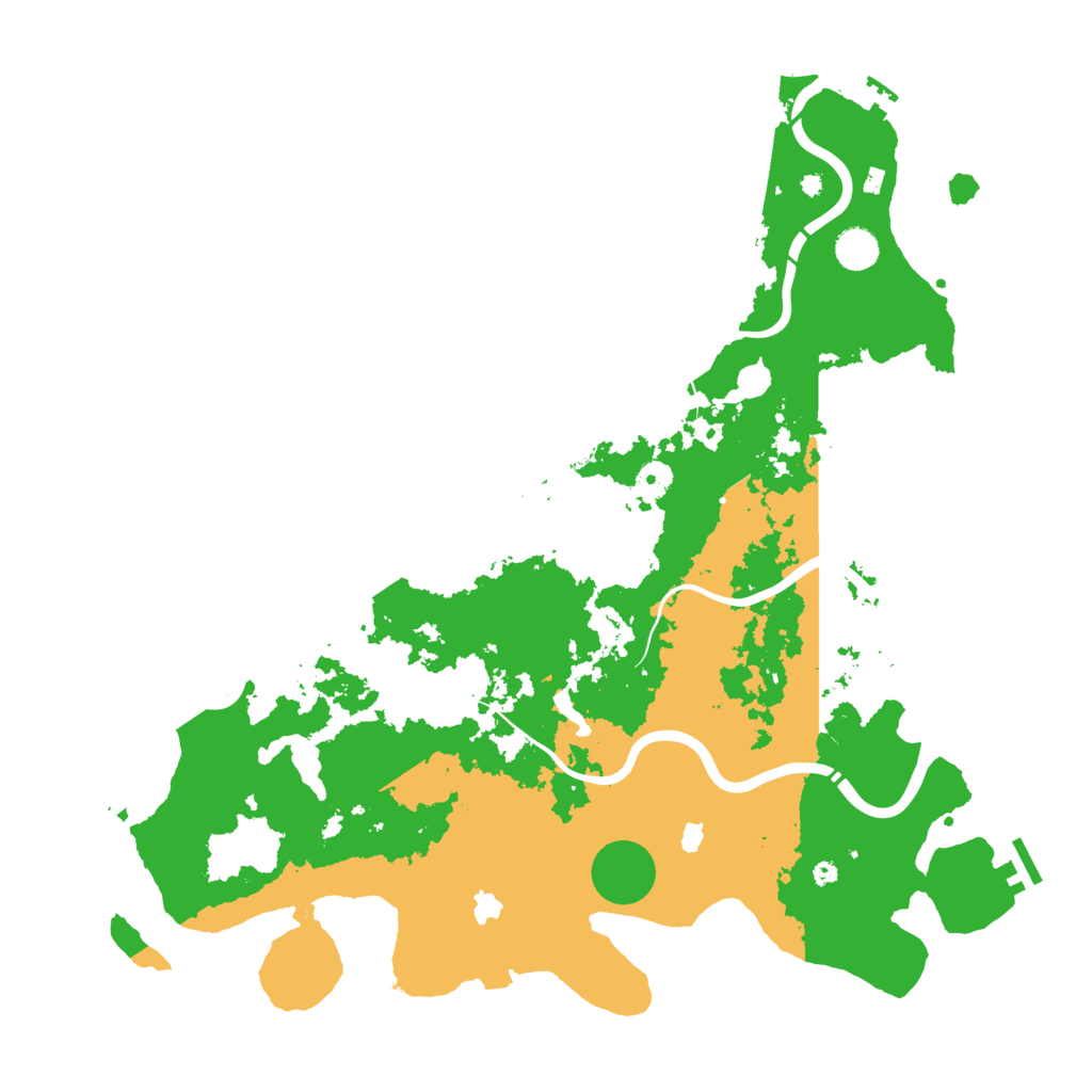 Biome Rust Map: Procedural Map, Size: 4500, Seed: 610549871