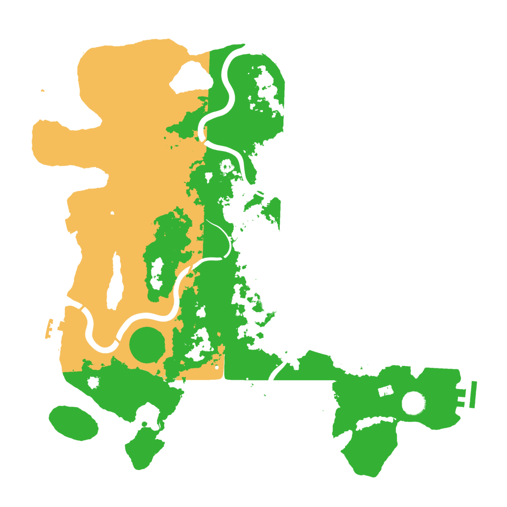 Biome Rust Map: Procedural Map, Size: 3806, Seed: 2500