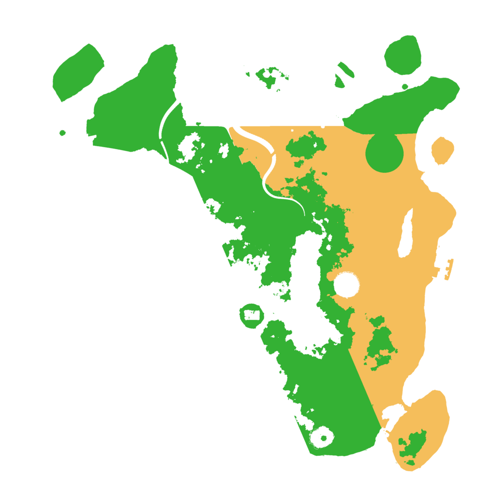 Biome Rust Map: Procedural Map, Size: 3500, Seed: 625491300