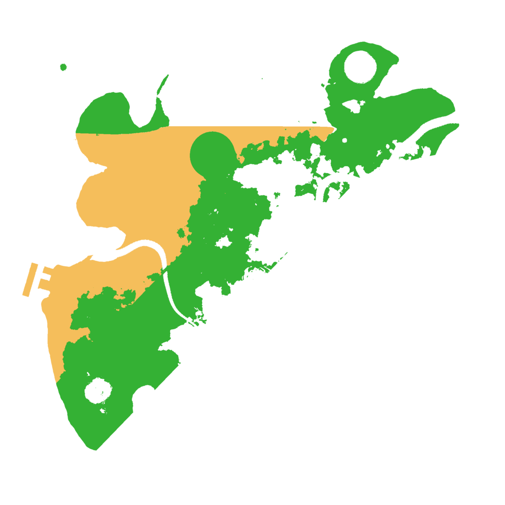Biome Rust Map: Procedural Map, Size: 3000, Seed: 302104765
