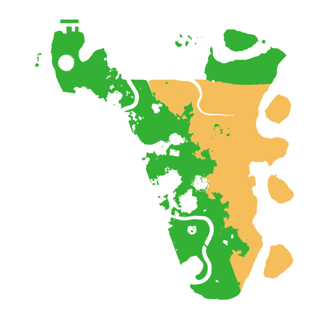 Biome Rust Map: Procedural Map, Size: 3500, Seed: 271270328