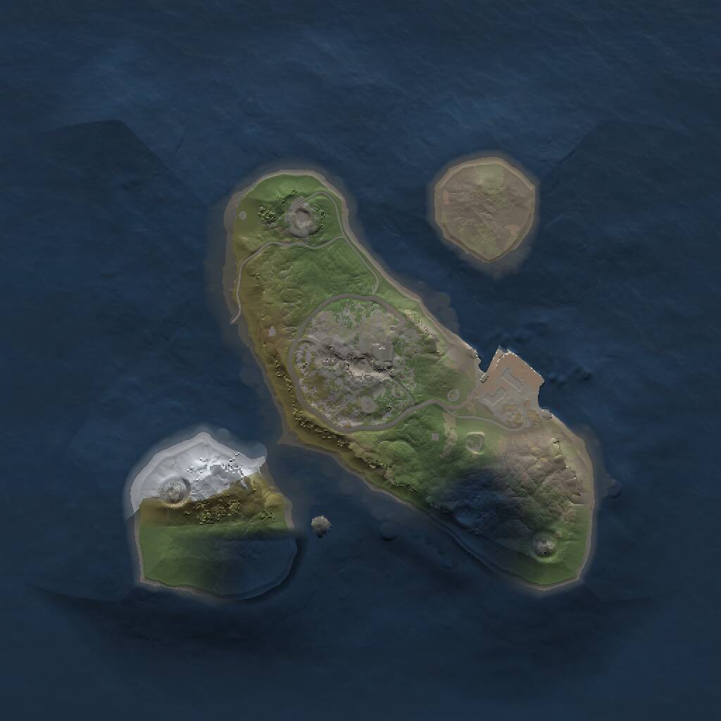 Rust Map: Procedural Map, Size: 1500, Seed: 2632315, 1 Monuments