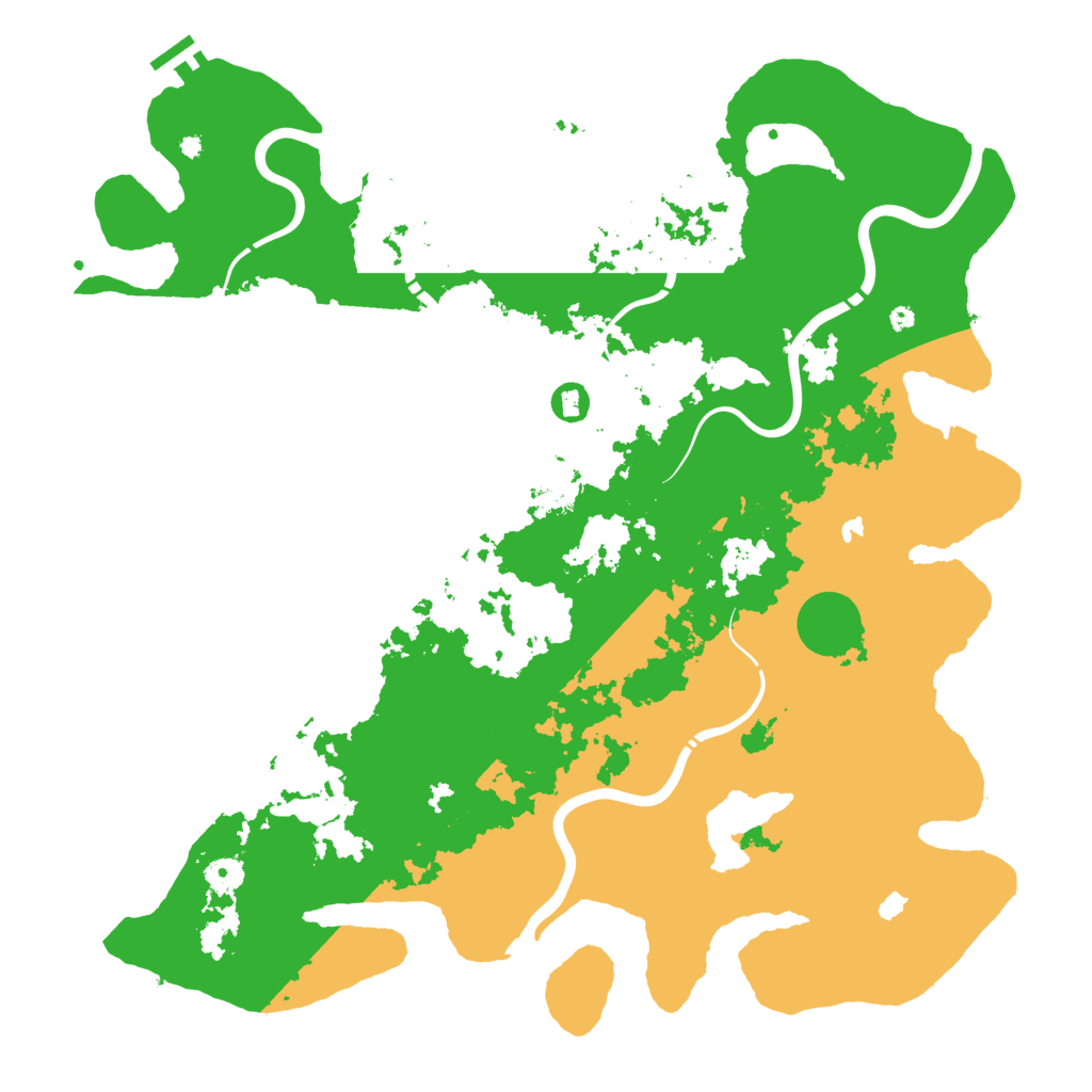 Biome Rust Map: Procedural Map, Size: 4500, Seed: 410477306
