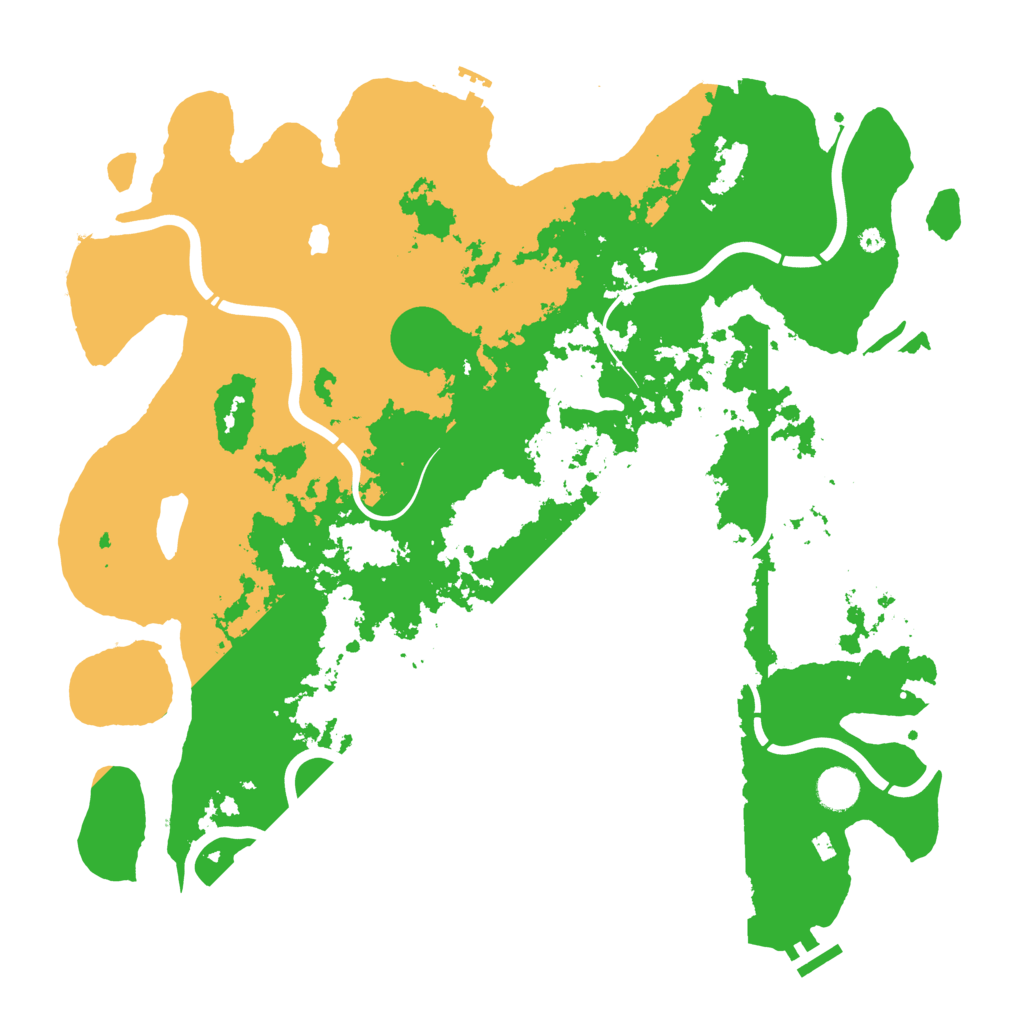 Biome Rust Map: Procedural Map, Size: 4250, Seed: 53245588