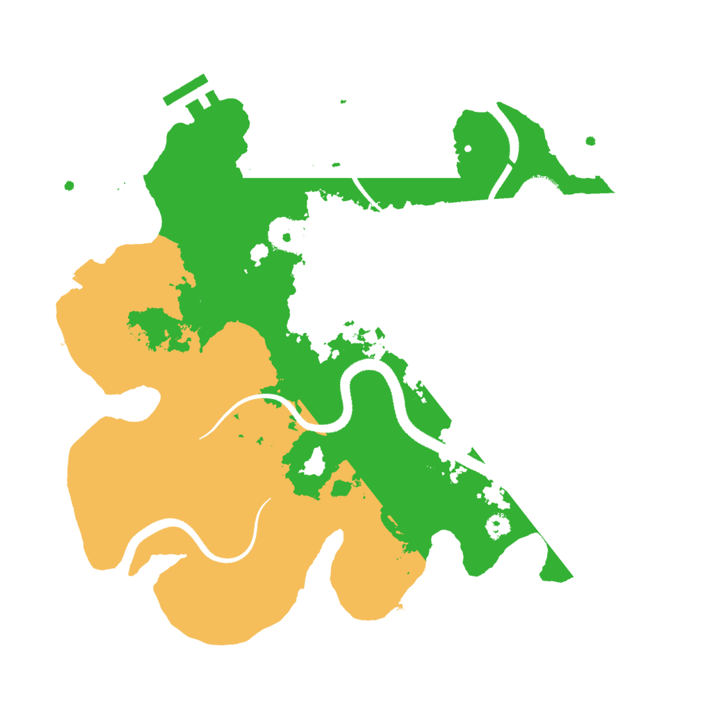 Biome Rust Map: Procedural Map, Size: 3000, Seed: 343411