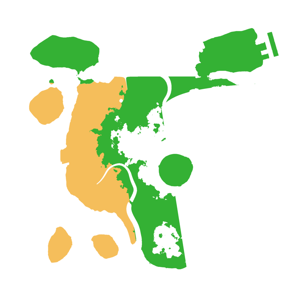 Biome Rust Map: Procedural Map, Size: 2500, Seed: 1624224472