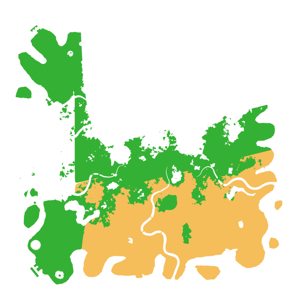 Biome Rust Map: Procedural Map, Size: 5300, Seed: 1
