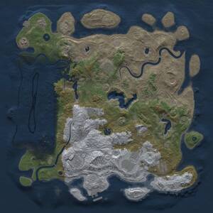 Thumbnail Rust Map: Procedural Map, Size: 4500, Seed: 681466660, 16 Monuments