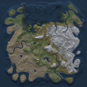 Thumbnail Rust Map: Procedural Map, Size: 4500, Seed: 236935666, 17 Monuments
